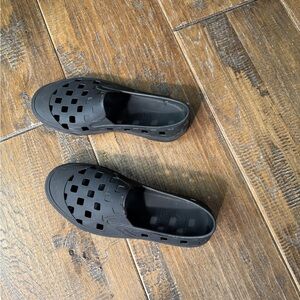 Vans Black Trek Perforated Slip-On Loafers